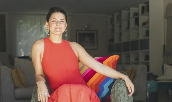 Erika Foppolo dans son intérieur à Montpellier