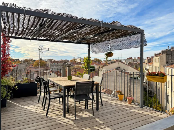 terrasse vue quartier Montpellier