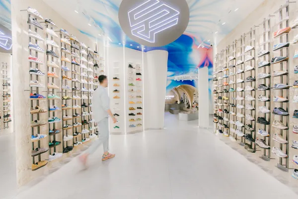 Architecture intérieure boutique sneakers par Filip Trajkovski