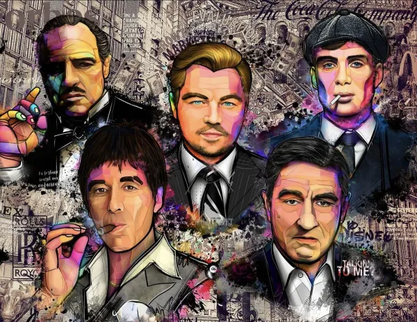Icônes du cinéma en pop art